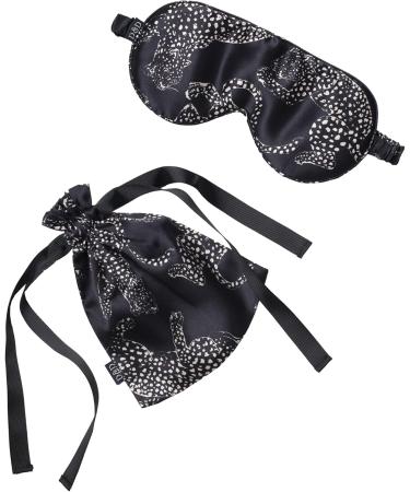 Buy Desmond & Dempsey Jag Print Navy Silk Eyemask Luxurious Sleep Mask for Comfortable Travel | International Shipping Available - Buy Online on GoSupps.com