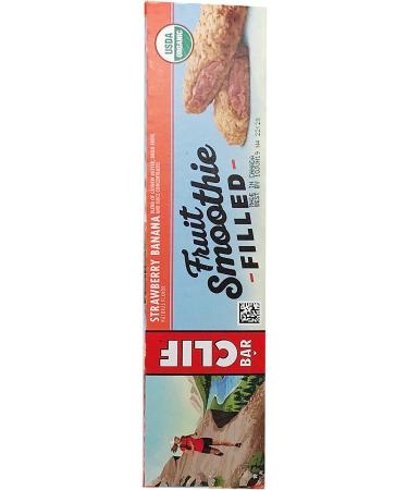 CLIF Organic Energy Bars - Strawberry Banana Smoothie Filled - 12 Count (1.76 oz Protein Snack Bars) - Buy Online on GoSupps.com