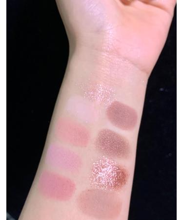  Erinde Erinde Matte Glitter Eyeshadow Palette - 9 Colors Long Lasting Waterproof Metallic Purple Glitter Eyeshadow Palette Long Lasting Cream - Buy Online on GoSupps.com