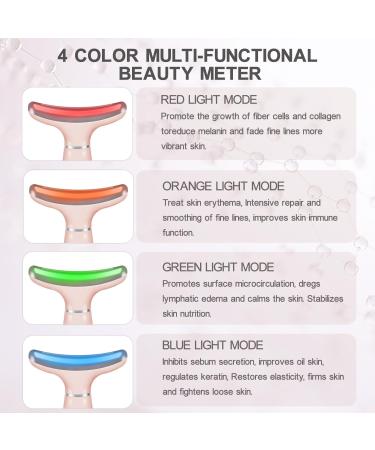 Buy Youngfocus Face-Neck Massager - Vibration Cooling & Thermal Anti-Aging Skin Care Device (Pink) - Firm & Tighten Your Skin - Buy Online on GoSupps.com