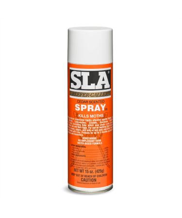 Reefer-Galler SLA Cedar Scented Moth Repellent Spray - Kills Moths Bed Bugs and Pests on Contact, 15 oz