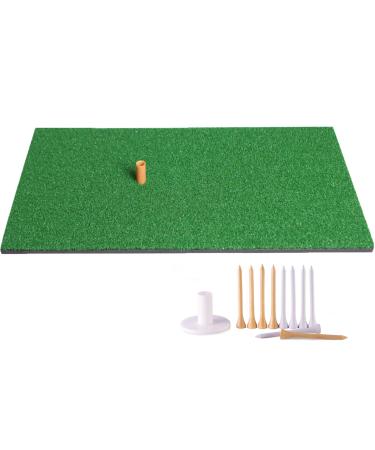 TRUEDAYS Golf Mat - Artificial Turf Golf Mat with Non-Slip Foam - 12 x 24 Golf Hitting Mat for Indoor and Outdoor Practice (Includes Rubber Tee Holder and Tees) 12"x24"