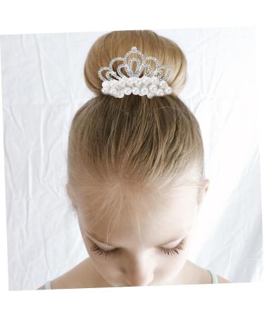 Beavorty pearl beads hair tie elastic hair tie little girl hair ties pearl crown hair ties girls hair ties ponytail holder pearl hair tie plastic child elasticity hair accessories - Buy Online on GoSupps.com