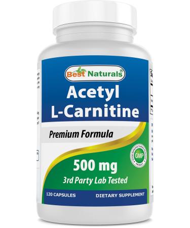Best Naturals Acetyl L-Carnitine 500 Mg 120 Capsules (120 Count (Pack of 1)) - Buy Online on GoSupps.com