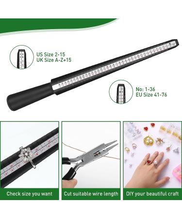 Hotop Jewelry Wire Set - 1mm Craft Wire with Pliers and Ring Sizer - Gold Silver Rose Gold - 25m Rolls - Beading Jewelry Aluminum Craft Wire - 182022 Gauge - Buy Online on GoSupps.com