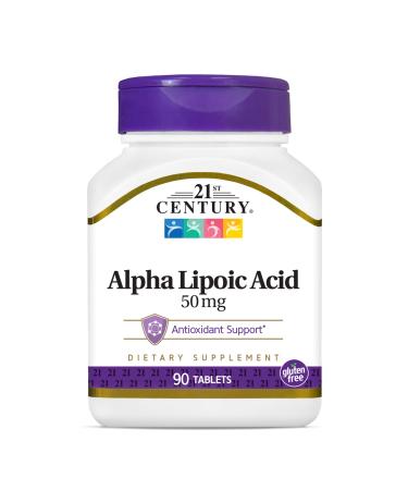 21st Century Alpha Lipoic Acid 50 mg 90 Tablets