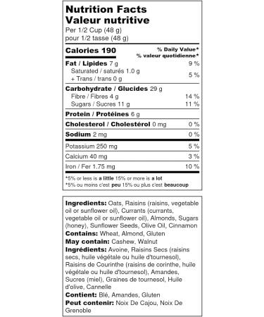 Nature's Mix Honey Almond Granola 575g Made with Local Honey Local Oats and Olive Oil. Light Yellow 575 - Buy Online on GoSupps.com