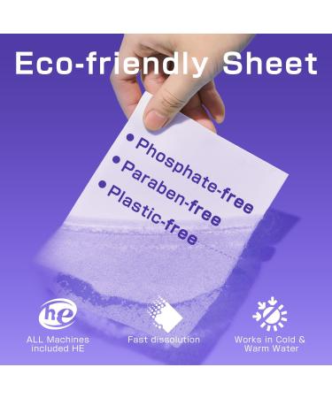 Soulink Lavender Laundry Detergent Sheets - Eco-Friendly Plant-Based Hypoallergenic 240 Loads No Plastic Jug - 240 Count - Buy Online on GoSupps.com