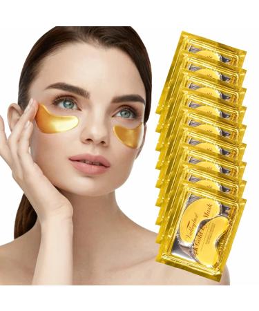SEFUDUN 24K Collagen Under Eye Mask - 20 Pairs for Anti-Aging, Wrinkles, Puffiness & Dark Circles - Buy Online on GoSupps.com