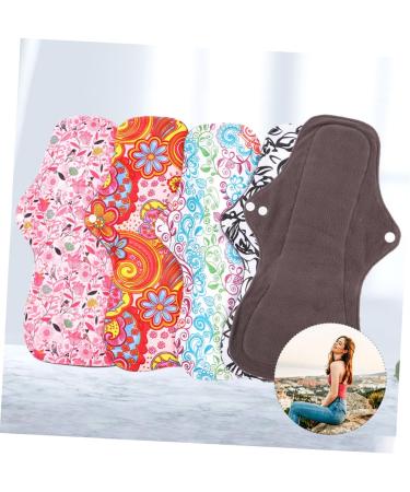 Frcolor 4-Pack Washable Menstrual Pads - Comfortable & Eco-Friendly Fabric Bandages for Women - Buy Online on GoSupps.com