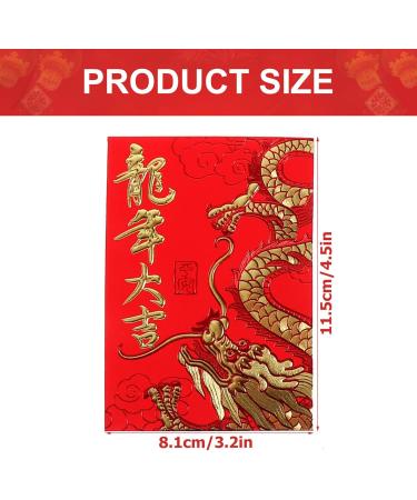 Lurrose Asian Red Envelope 60pcs Chinese Red Envelopes 2024 Chinese New Year Dragon Year Lucky Money Envelopes Lunar New Year of Dragon Red Envelope Packets Hong Bao Hong Bao Envelope - Buy Online on GoSupps.com