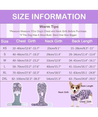 Kuoser Dog Recovery Bodysuit - Post-Op Dog & Cat Bodysuit Breathable Anti-Lick XL Purple - Buy Online on GoSupps.com