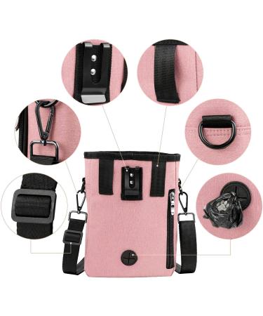 FTTouuy Waterproof Dog Feed Bag - XL Pink | Perfect Treats Bag for Training & Agility - Buy Online on GoSupps.com