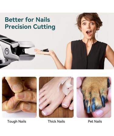 Professional Heavy Duty Nail Clippers for Thick Nails - Large Handle Toenail Clippers for Men and Women (Black) - Buy Online on GoSupps.com