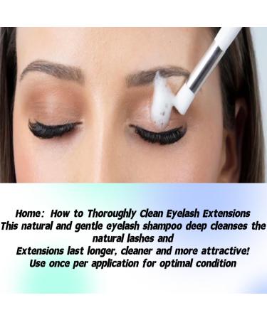 100ml Eyelash Extension Shampoo Brush - Gentle Foaming Eyelid Cleanser for Extensions & Natural Lashes - Safe Makeup Remover for Salon & Home Use - Buy Online on GoSupps.com