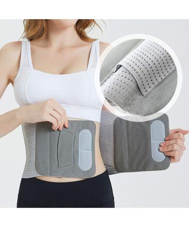 Hot-Compressed Waist Belt for Herniated Discs - Self-Warming Lumbar Support & Breathable Protection - Gray M - Buy Online on GoSupps.com