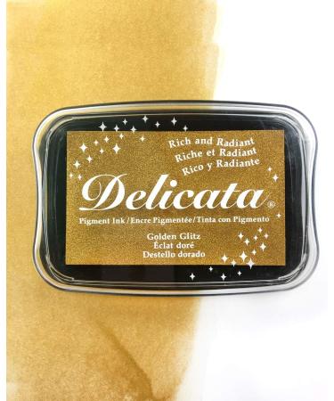 Tsukineko Delicata Metallic Ink Pad - Premium Quality Craft Ink for Shimmering Effects - Buy Online on GoSupps.com