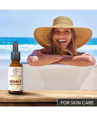 Buy Highly Concentrated Vitamin E 30ml Drop for Face Body & Hair Care - Premium Quality Cosmetic Supplement - Buy Online on GoSupps.com