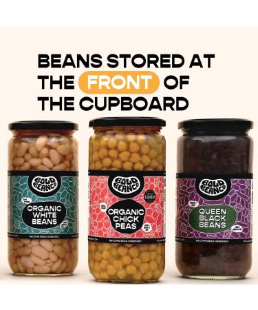 Bold Bean Co Organic Chickpeas. 1 x 700g Jar All Natural Ingredients Suitable for Vegans - Buy Online on GoSupps.com