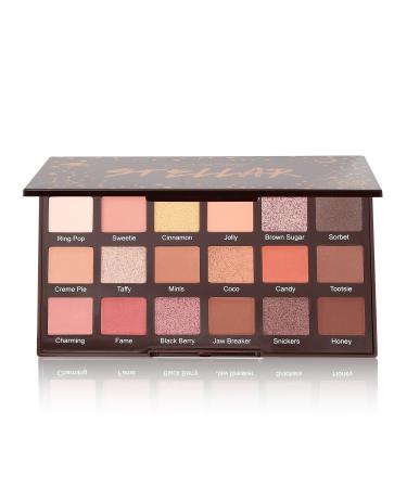 Eye Shadow Palette Pro Eye Shadow Palette Professional 18 Colors High Pigmented Warm Neutral Metallic Blendable Creamy Eye Shadow Pallet Set(Smoky Eye Shadow)