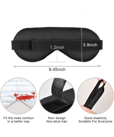 Sleep Mask with Light Blocking | Red Crab Seamless Pattern Eye Mask for Travel Naps & Sleeping - Adjustable Soft Blindfold for Men & Women - Buy Online on GoSupps.com