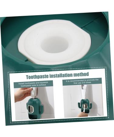 Zerodeko Toothpaste Press Keeper & Toothbrush Holder - Automatic Toothpaste Dispenser (2 Pack) - Wall Bracket - Random Color - 13x12cm - Buy Online on GoSupps.com