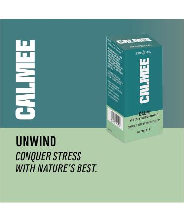 Erba Vita Calmee Unwind GABA Supplement 60 Tablets - Dietary Supplement with Rhodiola Rosea to Support a Balanced Lifestyle and Promote a Calm Demeanor - Buy Online on GoSupps.com