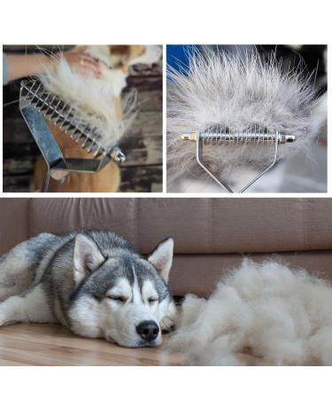 Subject Brush for Dogs & Cats - Long-Haired Coat King | Dual Pet Undercoat Care Comb for Fur Penils & Grooming - Buy Online on GoSupps.com