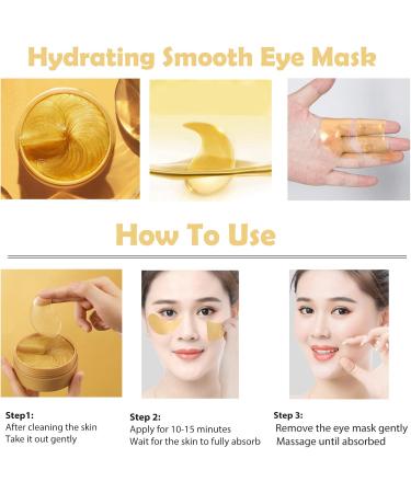 Under Eye Patches Collagen 24k Gold Anti-Wrinkle Under Eye Masks for Dark Circles and Puffiness Fine Lines Remove Eye Bags 30Pairs Gold Eye Pads Eye Skin Care Hydrating Eye Patches - Buy Online on GoSupps.com