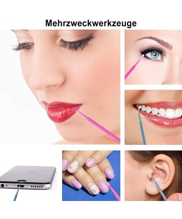 Buy Takuza 200 Pieces Disposable Eyelash Brush - Perfect for Eyelash Extensions Lifting Makeup Cleaning - Pink & Blue - Buy Online on GoSupps.com