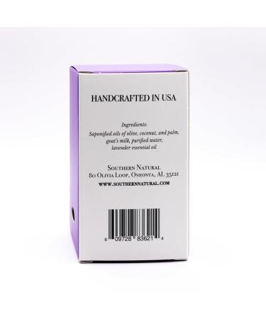 Southern Natural Lavender Goat Milk Soap Bar - 4 oz | All-Natural Moisturizing Eco-Friendly Soap for Healthier Skin - International Shipping Available - Buy Online on GoSupps.com