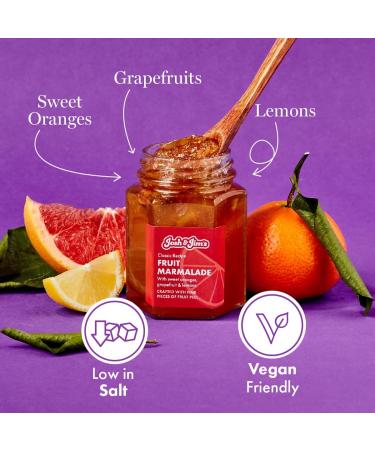 Josh & Jim's Gourmet Breakfast Preserve Set Trio - Marmalade & Honey - 3x114g - No Palm Oil - Ovo-Lacto Friendly - British Breakfast Trio - Buy Online on GoSupps.com