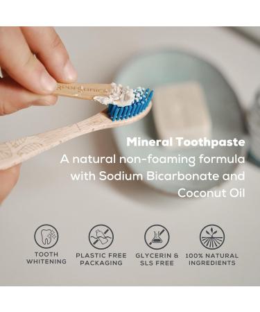 Georganics Organic Coconut Oil Toothpaste with Activated Charcoal - 60ml Remineralizing & Whitening Natural Formula - Buy Online on GoSupps.com