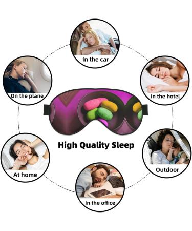 Yoga Meditation Print Double-Sided Eye Mask Soft and Light Blocking for Enhancing Sleep Quality - Buy Online on GoSupps.com