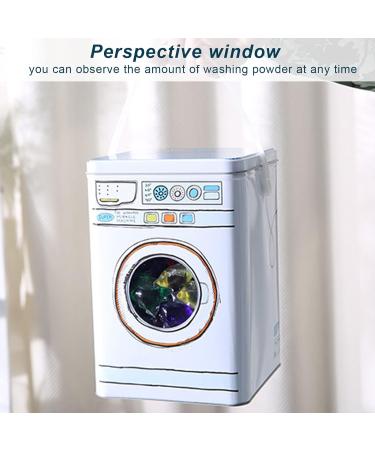 Powder Detergent Container Powdered Laundry Detergent Container with Lid Large Capacity Laundry Detergent Container Washing Machine Modeling with Perspective Window for Storage - Buy Online on GoSupps.com