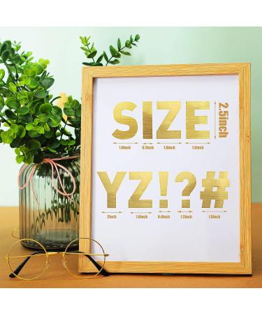 232 Pieces 24 Sheets Large Letter Stickers Big Font Alphabet Letter Number Stickers 2.5 Inch Self Adhesive Letters Number Kit Mailbox Stickers for Mailbox Presentation (Gold  Letter) Gold Letter - Buy Online on GoSupps.com