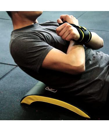 POWER GUIDANCE Ab Exercise Mat - Full Range of Motion Abdominal & Core Trainer - Sit Up Pad for Intense Ab Workouts - Black 14.2 x 11.8 - Buy Online on GoSupps.com