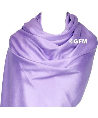 GFM Smooth Shiny Surface Pashmina Style Scarf - Lilac | L9 Collection - Buy Online on GoSupps.com