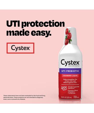 Cystex Urinary Health Cranberry Prebiotic | UTI Protection Supplement 7.6 oz - D-Mannose & Vitamin C - Buy Online on GoSupps.com