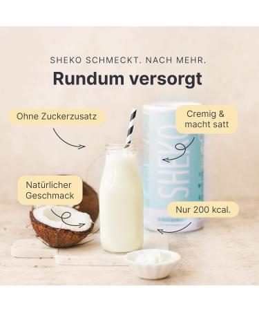 Sheko Coco Kokosnuss Meal Set - 25 Protein-Rich Shakes Gluten-Free & Natural Taste for Weight Loss - 450g Pack - Buy Online on GoSupps.com