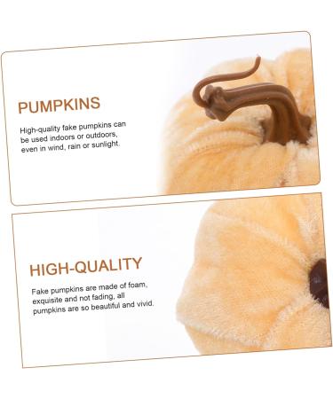 PRETYZOOM 10 Pcs Flannel Foam Pumpkin Fall Decorations for Home Pumpkin Simulation Mini Pumpkin Small Pumpkins Pumpkin Decor Decorative Pumpkins Halloween Pumpkins Bracelets Bulk Ornaments As Shownx4pcs 14X12.5X12.5CMx4pcs - Buy Online on GoSupps.com