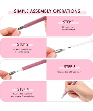 2-Piece Weeding Pen Set Fine Point Glitter Vinyl Air Release Tool for DIY Crafts | Green Pink - Buy Online on GoSupps.com