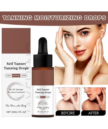 Veasbuu Tanner Drops Skin Intensive Tanning Accelerator Liquid 30ml Instant Glow Enhancer Long Lasting Bronzing Drops for Outdoor Sunbathing Tanning Beds and Natural Tan Boost - Buy Online on GoSupps.com