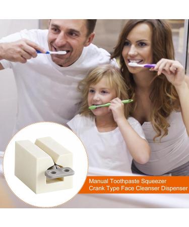 Whnbuij Toothpaste Squeezer Manual Toothpaste Squeeze Artifact Rotate Toothpaste Seat Holder Holder Clip Household Toothpaste Dispenser Rolling Toothpaste Squeezer Tool for Lazy - Buy Online on GoSupps.com