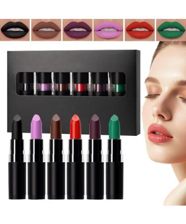 Jeu de Maquillage pour L vres - Kit de Gloss L vres Gothique Finition Mate pour Maquillage - Set De Rouge Longue Tenue Halloween Pour Voyage Carnaval Bal Masqu  - Buy Online on GoSupps.com