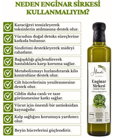 Organic Aged Artichoke Vinegar Natural Fermentation 2-Pack 500 ml. - Buy Online on GoSupps.com