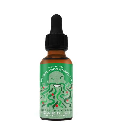 Christmas Tree Beard Oil Original Scented With Fir Cypress and Spruce
