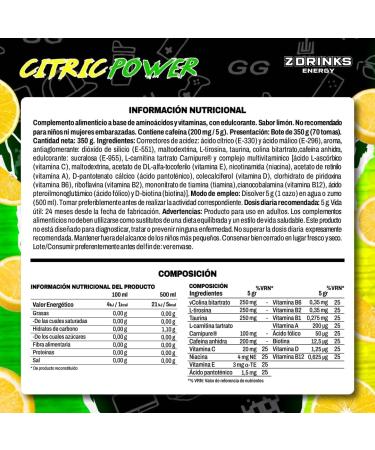  Z ZDRINKS ENERGY Z Drinks - Sugar Free Powdered Energy Drink - 40 Services Lemon Flavour Low Calorie (16 Lime) with Vitamins & Minerals - Buy Online on GoSupps.com