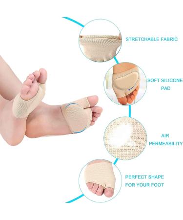 Metatarsal Sleeve Pads - 2 Pairs Large - Forefoot Cushions for Pain Relief - Buy Online on GoSupps.com