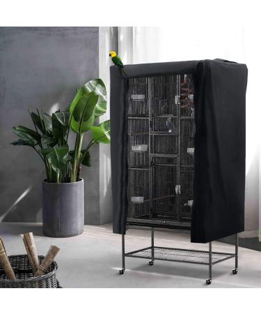 POPETPOP Universal Bird Parrot Cage Cover - Washable Black Good Night Birdcage Cover - Buy Online on GoSupps.com
